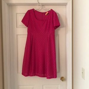 Hot pink babydoll dress